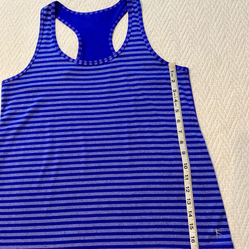 Purple Striped Racerback Tank Top - Picture 3 of 6